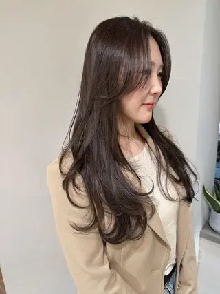 ロング カラー レイヤーカット✂️ 横浜No1♡下鳥翔子のヘアスタイル