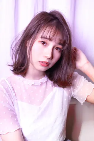 ミディアム 髪質改善 大内翔太のヘアスタイル