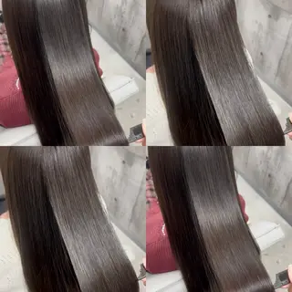 ロング カラー パーマ 三宮/髪質改善 /縮毛矯正美髪カラーのヘアスタイル