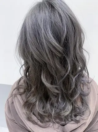 ミディアム カラー 小島 脩のヘアスタイル