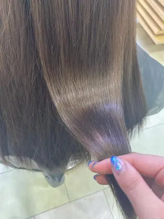 セミロング カラー ヘアアレンジ TSUNA 🌙 Lim 五反田のマツエク・マツパデザイン