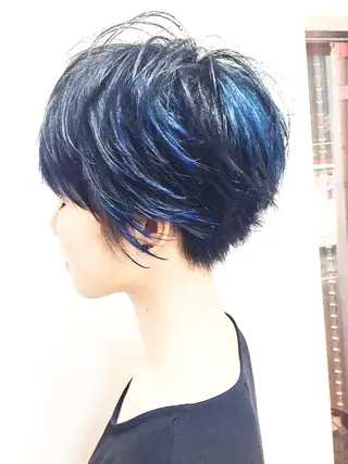 ショート カラー パーマ ショートボブ髪質改善 縮毛矯正のプロ山道潤のヘアスタイル