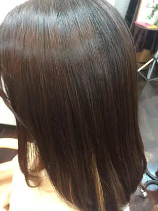 セミロング パーマ 桧山 真のヘアスタイル