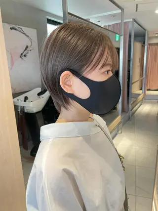 ショート カラー 柔らか透け感カラー 🌿ムロヤリョウスケのヘアスタイル