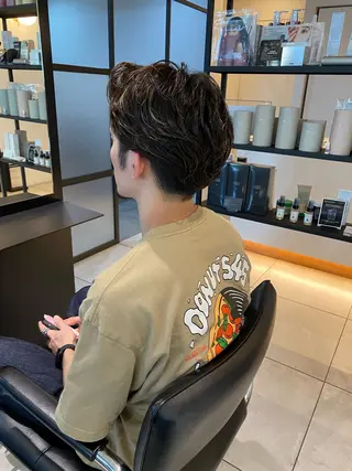 パーマ メンズ 梅田美容室 SPADICユヅキ♠のヘアスタイル