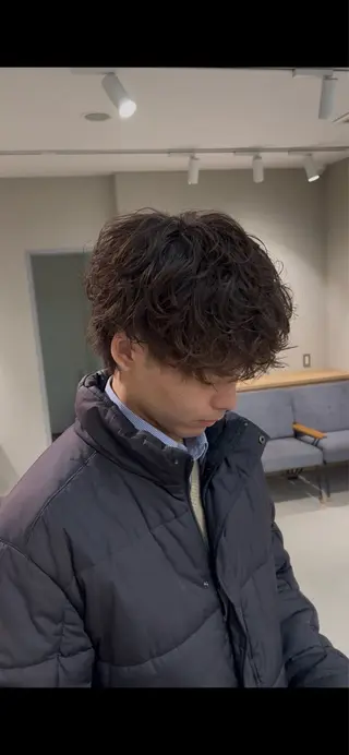 パーマ メンズ 小島 滉太のヘアスタイル