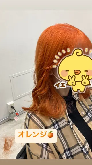 カラー 💖ブリーチなし透明 感💖ASAHIのヘアスタイル