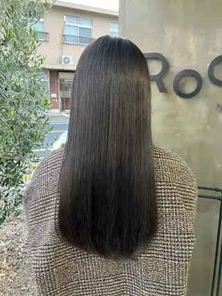 ロング カラー 【ツヤ髪特化】 スズキアキエのヘアスタイル