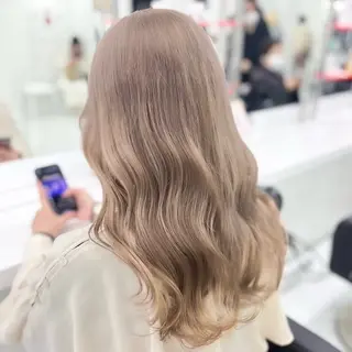 ミディアム カラー 🎀🧁ダメージレス 艶髪カラー🧁🎀のヘアスタイル