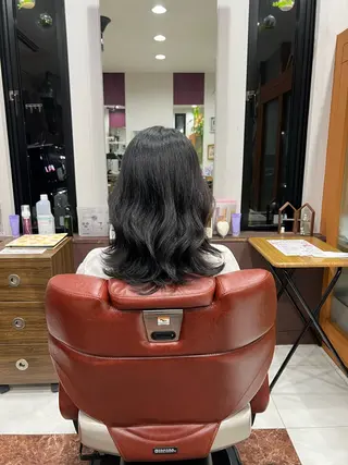 ミディアム 藤田 竜成のヘアスタイル
