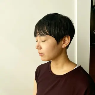 ショート カラー マンツーマン 縮毛矯正/マユコのヘアスタイル