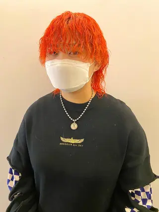 ミディアム パーマ レイヤー/パーマ /ウルフ/nabeのヘアスタイル