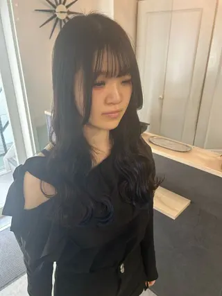ロング 縮毛•ハイトーン ・着付け Runaのヘアスタイル