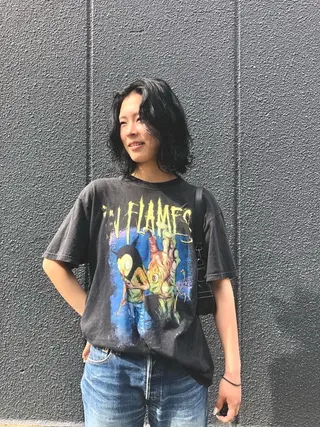 ミディアム パーマ 原田 慎吾のヘアスタイル