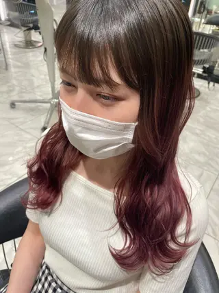 ロング 韓国風パーマ/ヘア セット/店長みづきのヘアスタイル