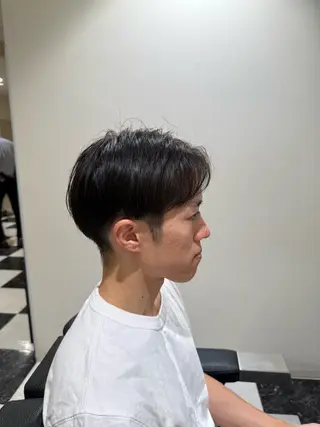 ミディアム メンズ 似合わせカットパーマ 長峯丈士のヘアスタイル