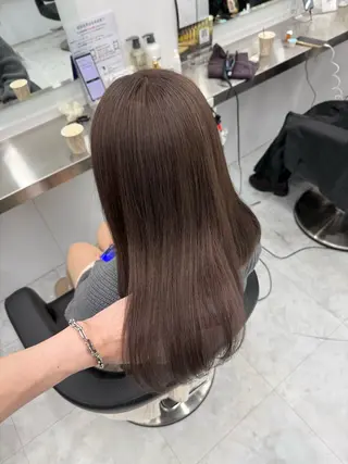 ロング カラー 中韓レイヤー/ ブラウン🤎はやとのヘアスタイル