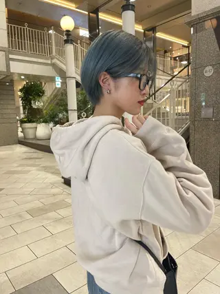 ショート 福山 晴香のヘアスタイル