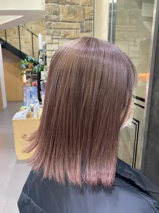セミロング カラー ヘアアレンジ TSUNA 🌙 Lim 五反田のマツエク・マツパデザイン