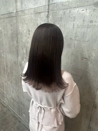 セミロング カラー 韓国風ヘア 🇰🇷清水しいなのヘアスタイル