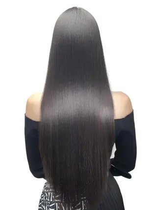 ロング 韓国ヘア髪質改善✖️ パーソナルカラー吉岡のヘアスタイル