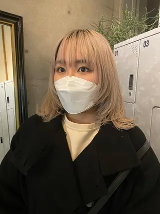 ミディアム カラー Door所属・高橋 りかのヘアスタイル