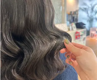 セミロング カラー ブリーチカラー/ベー ジュ/Hono🦖のヘアスタイル