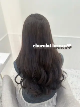 ロング カラー 🎀ちゃんりお🎀 /ブリーチなしカラーのヘアスタイル