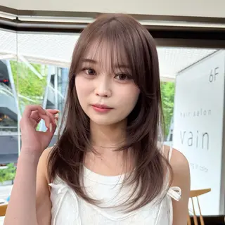 ミディアム パーマ 柔らかいレイヤー🌿 大人ヘア/みっきーのヘアスタイル