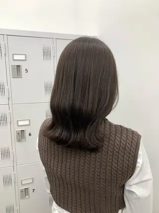 ミディアム カラー 本格ヘッドスパ🌿 ×ヘア 佐藤のヘアスタイル
