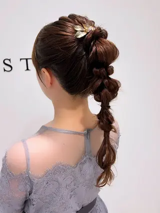 ヘアアレンジ ヘアセット/ミニボブ /レイヤー 山田寛菜のヘアスタイル