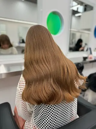 ロング まろっと艶感ブラウン ベージュ🤍まなかのヘアスタイル