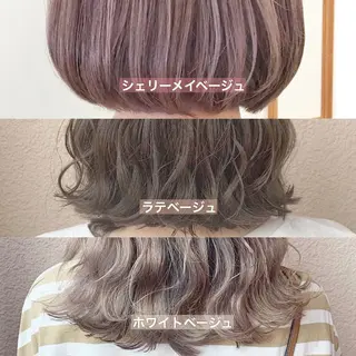 ミディアム カラー パーマ ヘアアレンジ メンズ キッズ ネイル マツエク・マツパ 新宿駅近♡友達とOK 🦋W -ワット -のヘアスタイル