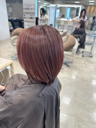 ミディアム カラー 艶髪 黄金比みくのヘアスタイル