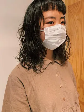 ミディアム パーマ tension 【テンション】のヘアスタイル