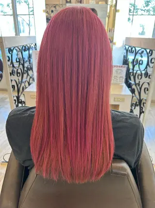 ミディアム カラー 東恩納 誠のヘアスタイル