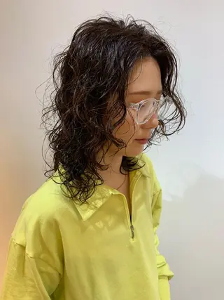 セミロング パーマ 似合わせヘア/ sayakaのヘアスタイル