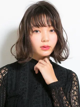 ミディアム 帖佐 明浩のヘアスタイル