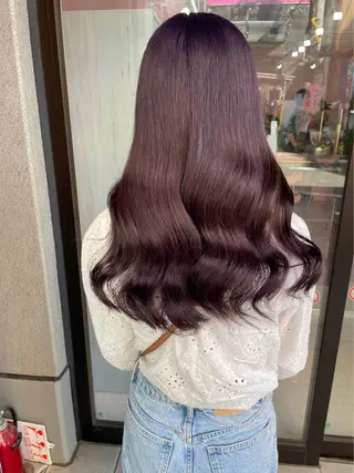 ロング カラー MOMO艶髪 🩵モテカラーのヘアスタイル