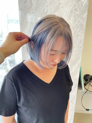 ショート カラー ヘアアレンジ 🎗秋山勇/ GEAR.代表のヘアスタイル