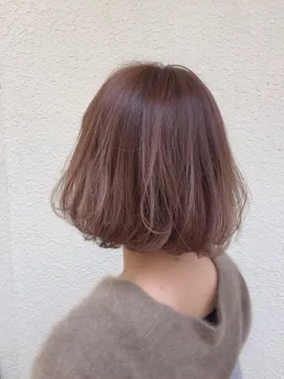 ミディアム カラー パーマ ヘアアレンジ 【白髪ぼかし 専門GBG】自由が丘のヘアスタイル