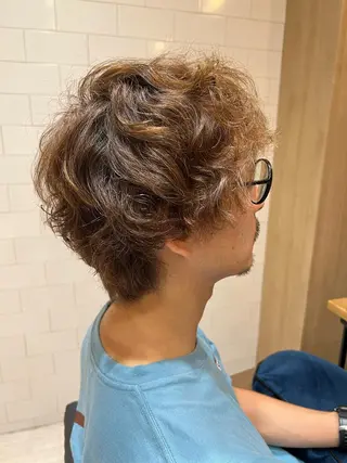 パーマ メンズ 韓国ヘア🇰🇷 増田夏希のヘアスタイル