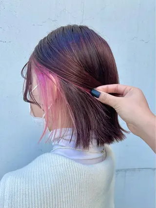 ショート カラー もにか🌞原宿/渋谷 🌝ブリーチカラーのヘアスタイル