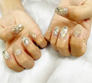 セミロング BURGUNDY 🌹eriのネイルデザイン