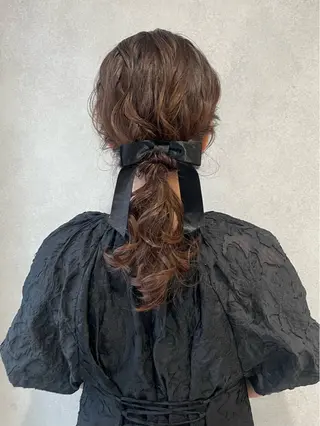 ヘアアレンジ yumemiレイヤー ‎✴︎ 透明感カラーのヘアスタイル