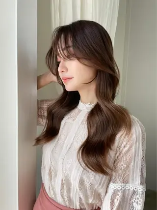 ロング 韓国ヘア🕊村上 ののこ🕊のヘアスタイル
