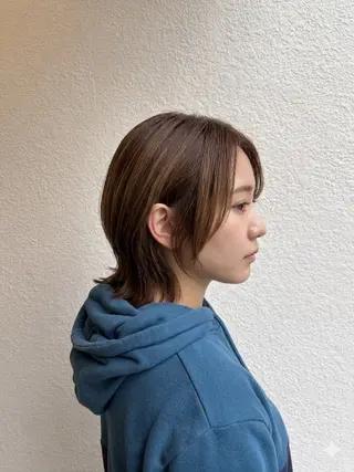 ミディアム 透明感カラー♡はるか 髪質改善ボブレイヤーのヘアスタイル