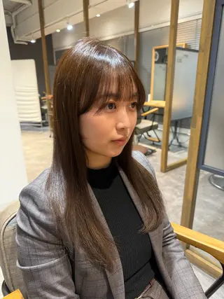 ロング 渡辺 夢吏のヘアスタイル