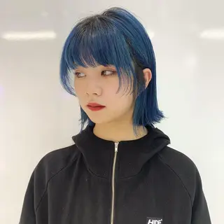 ミディアム カラー レイヤー/ブリーチ HIKARU ♡のヘアスタイル