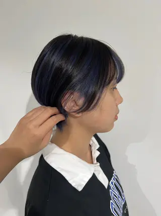 ショート カラー 似合わせスタイル☁️ 堀内志茉🍀のヘアスタイル